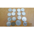 16 Spanish coins, as per photo