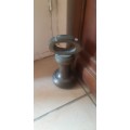 Large 20 poun brass weight, in very good condition, 22cm high, 12cm diameter, as per photo