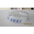 B.O.A.C. ashtray opec glass with fly by B.O.A.C, 16cm diameter, as per photo
