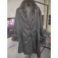 Long coat (Real fur on collar and cuffs)