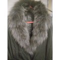 Long coat (Real fur on collar and cuffs)