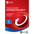 (24/7 Digital keycode Delivery) Trend Micro Maximum Security 5 Devices 1 Year Key