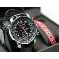 Rotary Mens Watch Interchangeable Chronograph Leather Strap