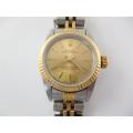 Ladies Rolex Oyster Perpetual 67193-Stainless Steel and 18k Gold