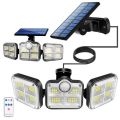 Solar Powered Human Motion Sensor Light Lamp + Remote Control