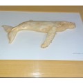Framed Decorative Ceramic Humpback Whale Sculpture Figure Marine Fish Ocean