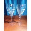 Two Gleneagles Crystal Glasses Just for You