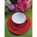 Two Tri Sets  German Coffee Sets (Red)