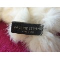 Authentic 90s Vintage 100% Real Rabbit Fur Scarf     Valerie Stevens
