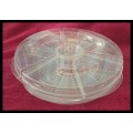 Clear Acrylic Appetizer Tray with Compartments  (L-AN)