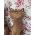 Wooden Cats from Bali (set of 3)