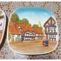 VINTAGE LEGEND PRODUCTS SCENIC 3D WALL PLATES PLAQUES MADE IN ENGLAND