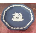 Small Wedgwood  Blue Jasperware Pin Tray/Wall Plate