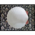 POOLE POTTERY LARGE SCALLOP SHELL SHAPED DISH