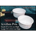 Vintage Arcoflam France - Arcoflam glass ceramic pots