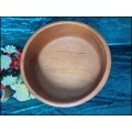 Wood Footed Serving Bowl - Heavy