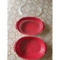 KitchenAid Universal Microwave Red Steamer 3 piece (Purchased in the USA)