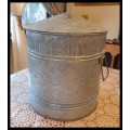 Vintage galvanised  Metal Storage Container