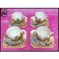 4 ROYAL DOULTON ` WOODLEY DALE` TEA TRIO SETS