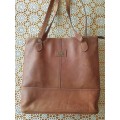 Genuine Leather Hand bag (Tabacco color)