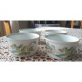 4 Royal Worcester Souffle Dishes from the 1980`s