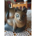 Wooden Cat Ornament