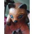 Wooden Cat Ornament