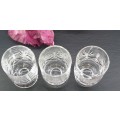 3 Crystal Glasses