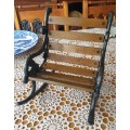 Cast Iron and Wooden Bench