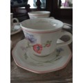 4 VTG Churchill cups and Saucers