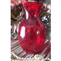 Delightful Red Vase for Your Collection