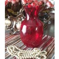 Delightful Red Vase for Your Collection