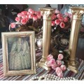 Two Candle Holders and Photo Frame