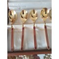 Awesome Martian Original Collection Nickel Silver Set of Six Teaspoons in Original Box