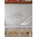 Awesome Martian Original Collection Nickel Silver Set of Six Cake Forks in Original Box