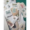 mixed lot of hundreds of old South African stamps  about 350 grams   -   stamps lot 1