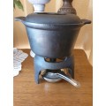 Cast Iron Fondue Pot