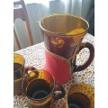 Drinks Set | Made in Spain | Amber  Glass | BARGAIN AT THIS PRICE |