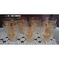 Czech Art Deco Cocktail GLASSES  | DECOR | VINTAGE | BARGAIN!!