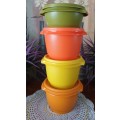 4 VINTAGE TUPPERWARE CONTAINERS