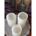 SET OF 3 BATTERY OPERATED CANDLES | BATTERIES NOT INCLUDED | DECOR |