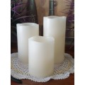 SET OF 3 BATTERY OPERATED CANDLES | BATTERIES NOT INCLUDED | DECOR |