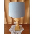 Solid Alabaster lamp with new shade