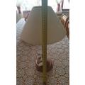 Small Wooden Lamp (Perfect working order)  -  some marks on shade