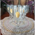6 Small  Glasses made in Italy
