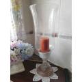 Large glass Candle Holder  | Size 18 x 57 cm High   | DECOR | HOME |