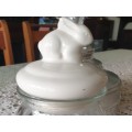 GLASS BUNNY JAR FOR YOUR COLLECTION
