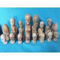 Soapstone hand carved african art theme chess set