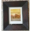 VINTAGE FRAME WITH PICTURE | SIGNED |