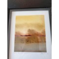 VINTAGE FRAME WITH PICTURE | SIGNED |
